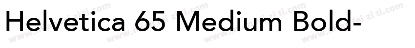 Helvetica 65 Medium Bold字体转换